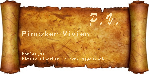 Pinczker Vivien névjegykártya