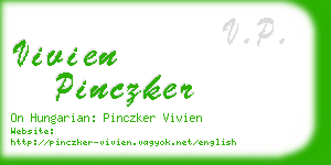 vivien pinczker business card
